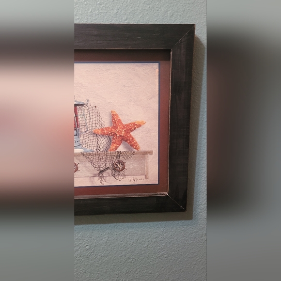 Framed Nautical Art Print Sailboat - Picture 4 of 16